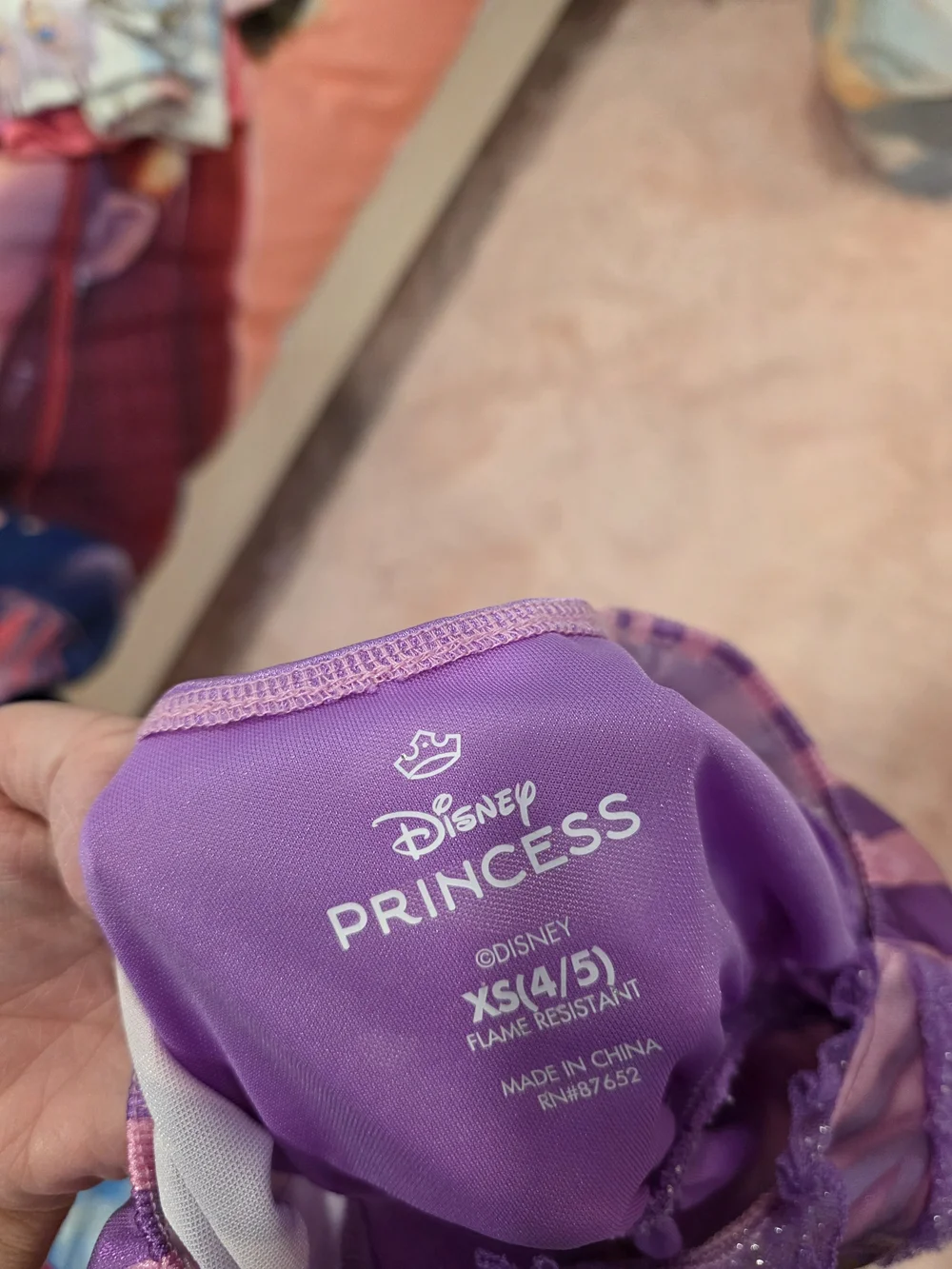 NEW Disney Rapunzel Dress XS 4/5 - Picture 4 of 4